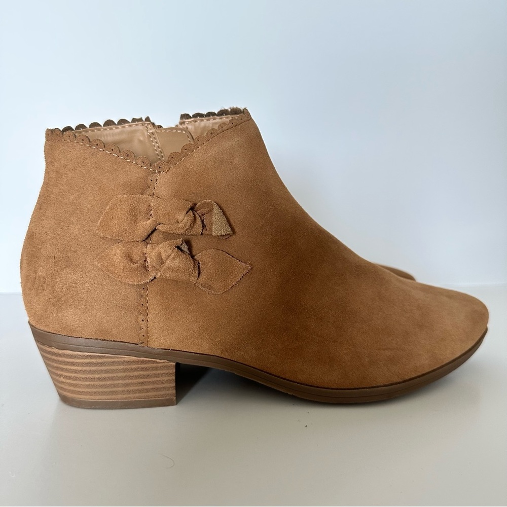 Jack Rogers Kali Ankle Bootie Suede Tan 7.5